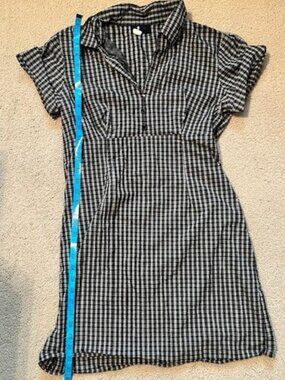 Morbid Threads Black and White Plaid Dress Size Small